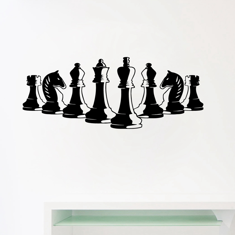 Chess Pieces Wall Decal Bedroo - Board Game Quote review and price